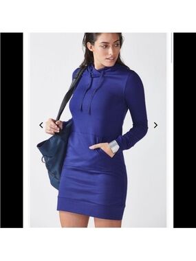 Fabletics Cobalt Blue Hoodie Mini Dress